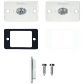 Heise Led Lighting Systems Hefmml1r 1.5-inch By 3-inch Flush-mount Aux Marine Accent Pod Red