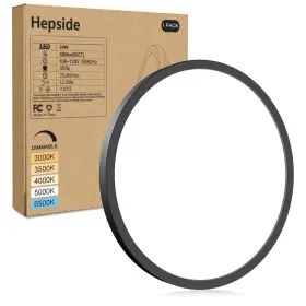 B0DJ7J5BS5 HEPSIDE Led Flush Mount Ceiling Light Dimmable