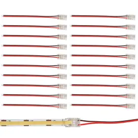 2-PIN-8MM HEYAN Solderless Transparent Led Strip Connector Wi
