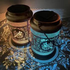 B0FVLWTB47 HGRXIJTZ Solar Garden Colorful Lanterns Hollow