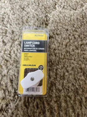 427668 HILLMAN Lamp Cord Switch