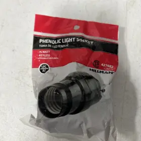 427682 HILLMAN Phenolic Light Lamp Socket Keyless