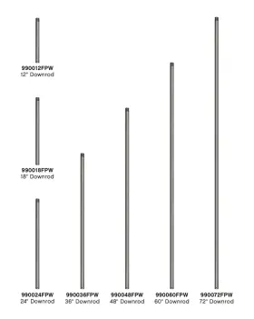 990048FPW HINKLEY Downrod Pewter