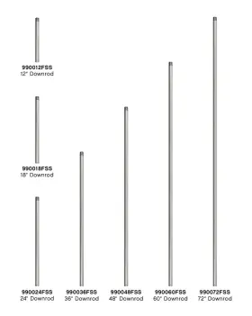 990012FSS HINKLEY LIGHTING Downrod Ceiling Fans