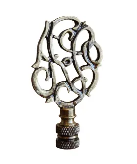69835A HOMECONCEPT Williamsburg Cipher Lamp Finial Antique