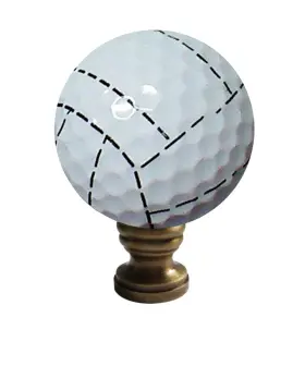 FS625A HOMECONCEPT Volleyball Lamp Finial Stripes
