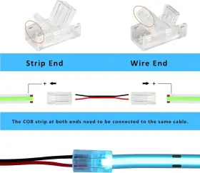 BKC1354 HOMELYLIFE Cob Led Strip Connectors Soldless Pack #2