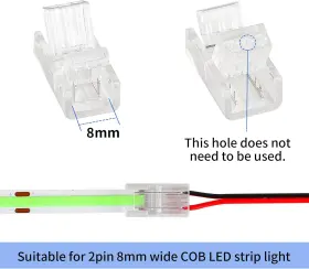 BKC1354 HOMELYLIFE Cob Led Strip Connectors Soldless Pack #3