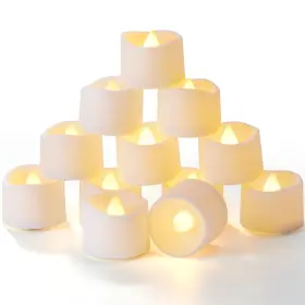 B07MTXJP7L HOMEMORY Flameless Led Tealight Candles Battery