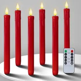B0BY996B8V HOMEMORY Flameless Led Taper Candles Remote Timer