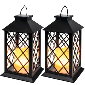 B0CL6M3P5H HOMEMORY Solar Lanterns Waterproof Flickering