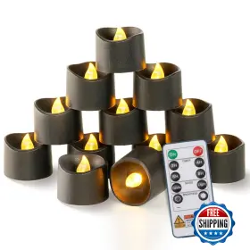 B0DWSL3H88 HOMEMORY Led Tea Lights Remote Timer Flickering