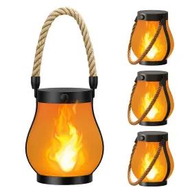 B0FH6595RB HOMPAVO Solar Lanterns Dual Charging Waterproof