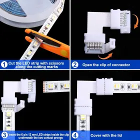 445001198166 HONOSON Pins Led Strip Connectors Set Light #3