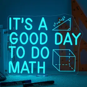 B0DYNKTBSD HORSENEON Its Math Led Neon Sign Wall Classroom