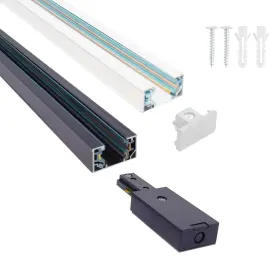 768488790287 HSJZZM Track Lighting Rails Single Circuit End