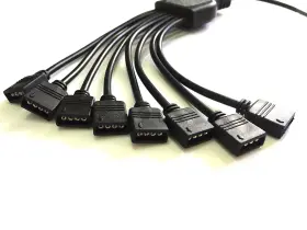 614024480726 HUALAND Pins Led Splitter Cable Strip Connector #2