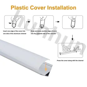 782123750214 HUNHUN Led Channel Milky Cover #3