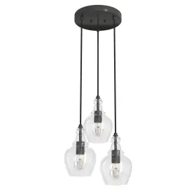 19991 HUNTER Fan Maple Park Cluster Pendant Light Noble