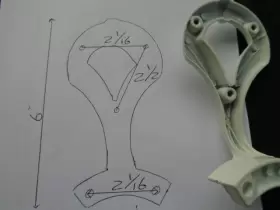 20582 HUNTER Stratford Ceiling Fan Arm Bracket #3