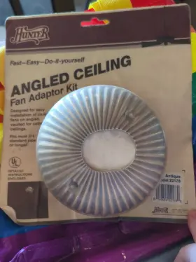 22178 HUNTER Angled Vaulted Ceiling Fan Adapter Antique Nos
