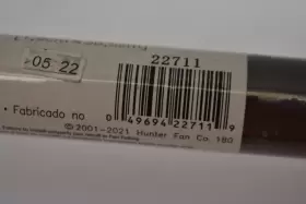 22711 HUNTER Chestnut Finish Downrod Ceiling Fan #3