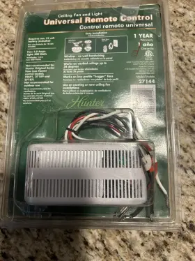 27144 HUNTER Ceiling Fan Light Remote Control Great #2