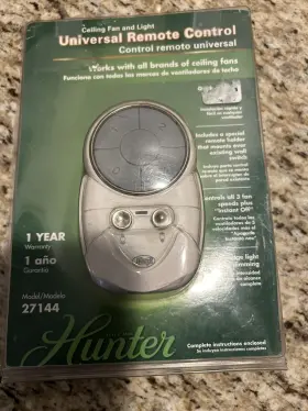 27144 HUNTER Ceiling Fan Light Remote Control Great