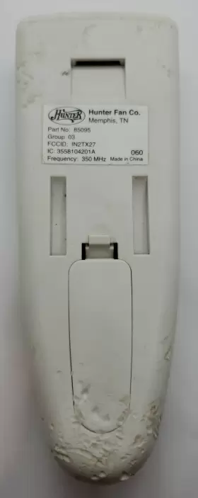 85095-01 HUNTER Ceiling Fan Remote Control Wear Tear #3