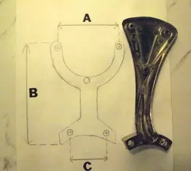 92559 HUNTER Ceiling Fan Blade Arms Bracket #2