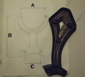 98718 HUNTER Ceiling Fan Blade Arms Bracket #2