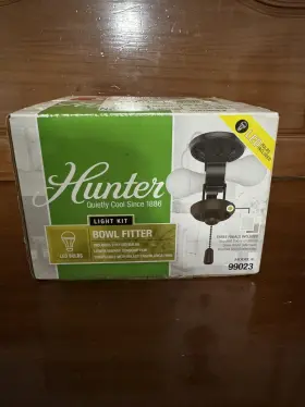 049694990235 HUNTER FAN COMPANY Bowl Light Fitter Fluorescent
