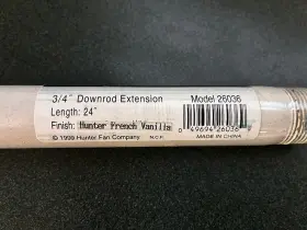 26036 HUNTER FAN COMPANY French Vanilla Downrod
