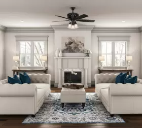 59546 HUNTER FANS Promenade Blade Ceiling Fan Light Kit #3