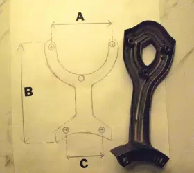 G0989 HUNTER Ceiling Fan Blade Arms Bracket #2