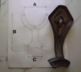 HFC-K0840 HUNTER Ceiling Fan Blade Arms Bracket #2