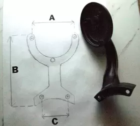 K0756-13-530 HUNTER Ceiling Fan Blade Arm Hfc #2