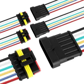 PIN-3PACK HXCJBKO Waterproof Wire Connector Male Female