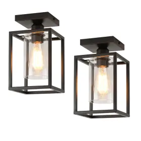 B0C18BDXXM IHENGYANLT Semi Flush Mount Ceiling Light Glass