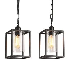 B0C7P83GDG IHENGYANLT Farmhouse Pendant Light Frame Fixture