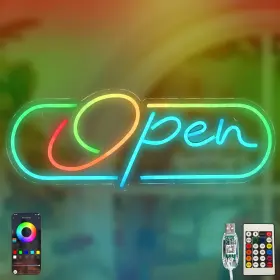 B0D5M7FFRK INEONLIFE Colorful Controller Led Neon Sign Wall