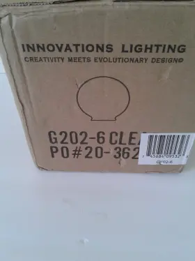 G202-6 INNOVATION LIGHTING Globe Light Fixture Glass Shade