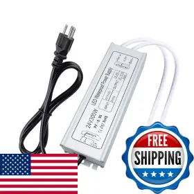 Inshareplus B07vcskdfc Led Driver 300w Ip67 Waterproof Outdoor Power Supply Ac 110-260v To