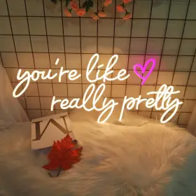 Insnenn B0bw9l5zqn Your Like Really Pretty Neon Signs For Wall Decor 29.512.6 Inches White Light