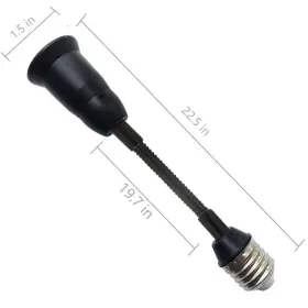 EXTENSION165 JACQINGS Light Socket Extender Adapter Heat Resi #2
