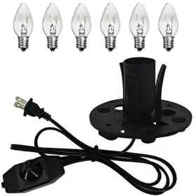 JAC-988 JACQINGS Himalayan Salt Lamp Cord Dimmer Switch Feet