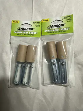 60228 JANDORF Pack Keyless Candelabra Socket