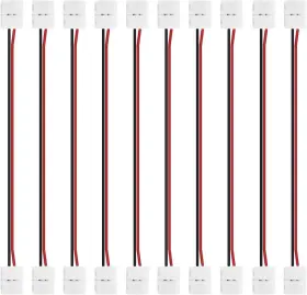 745551381290 JDYYICZ Pack Strip Wire Solderless Snap Down Led
