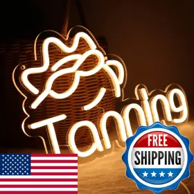 Jfllamp B0c2gfgcp4 Tanning Neon Signs For Wall Decor Lights Bedroom Led Business