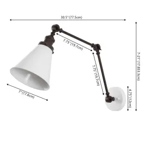 840011491141 JONATHAN Y Rover Arm Led Wall Sconce